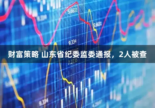 财富策略 山东省纪委监委通报，2人被查
